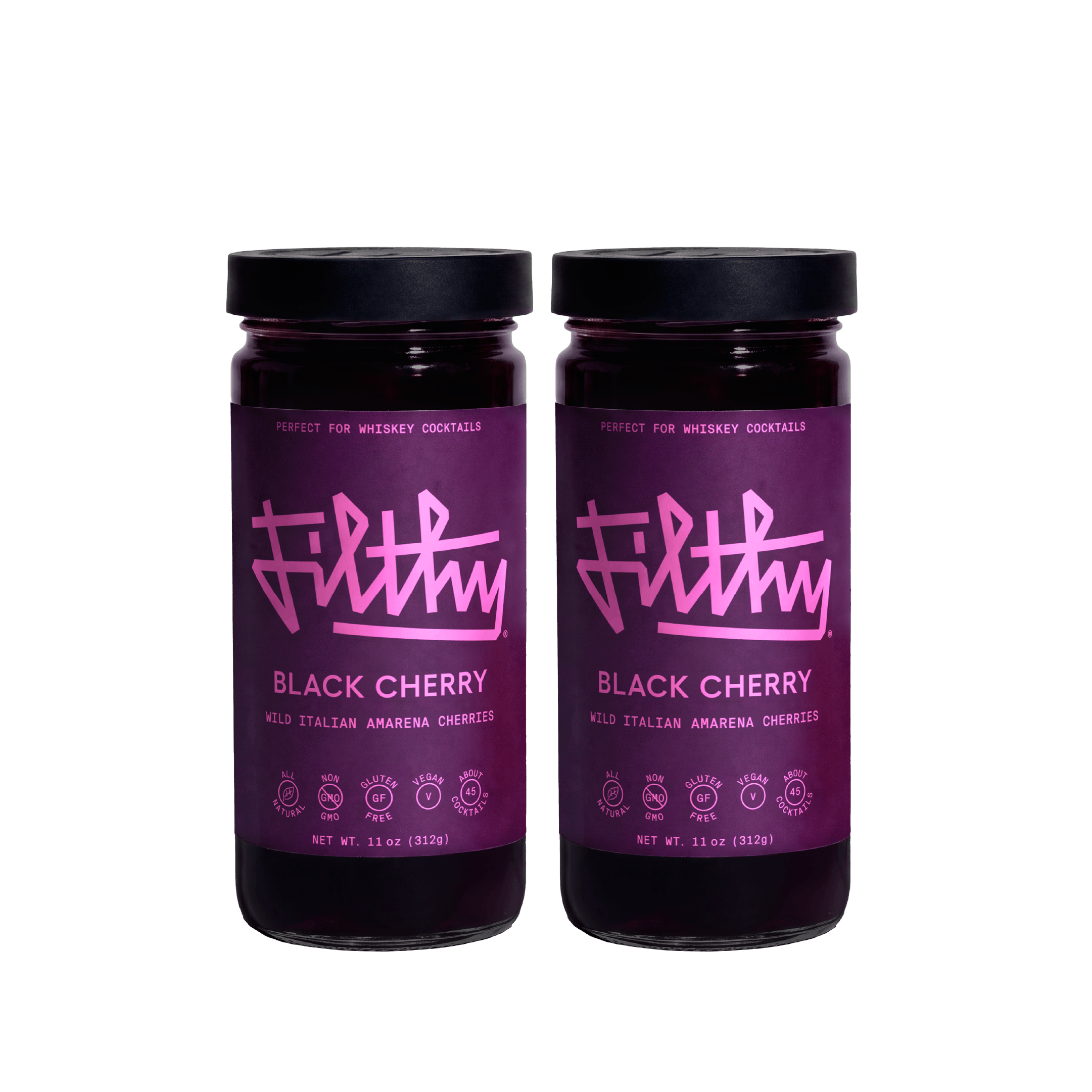 Black Cherries | FILTHY® Premium Cocktail Garnishes & Mixers