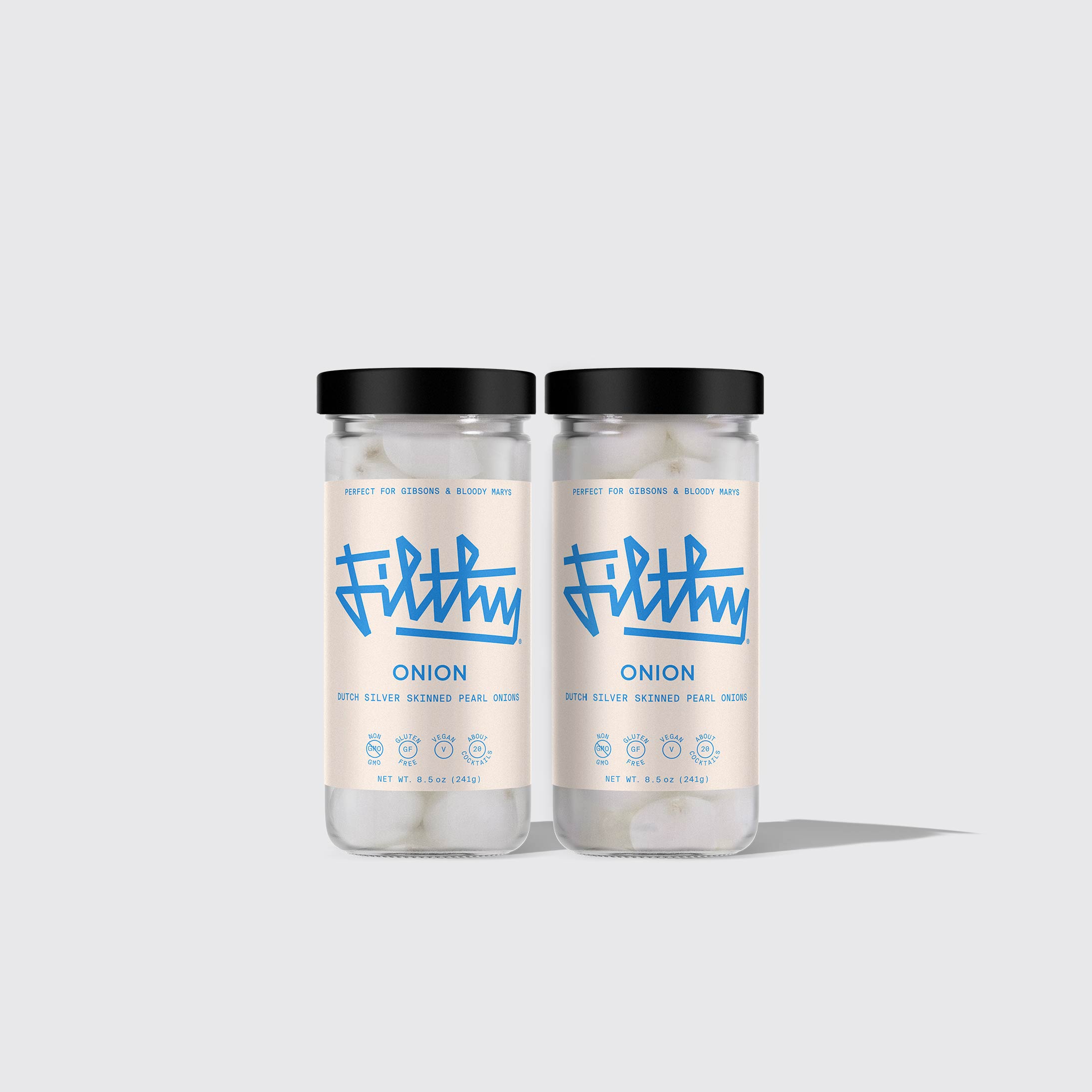 Skinned Pearl Onions by FILTHY® -Premium cocktail garnishes.